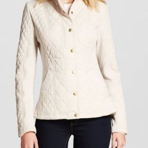 Quilted jacket with zip and snap closure size S